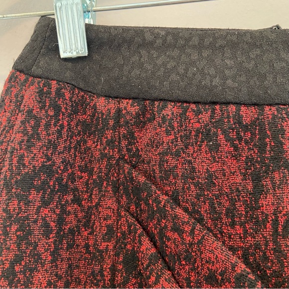 ECOLE DE PARIS Wool Blend Marbled Asymmetrical Pencil Skirt Small - Picture 4 of 5
